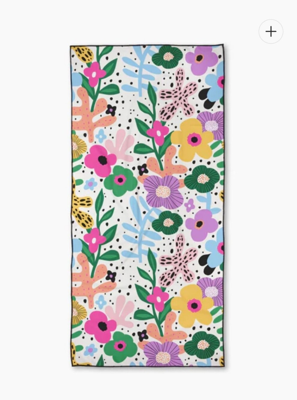 Marina Solodka Abstract Botanicals Beach Towel - NWT